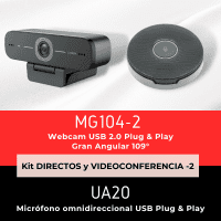 WebCam MG104-2 + Qilin UA20 Microphone Kit