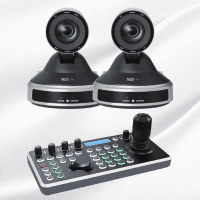 Kit Cámaras PTZ NDI 12X HDMI-SDI-U3-NDI-POE Katovision + Controlador AK030