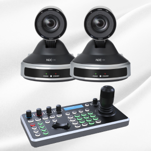 Kit Professional Cameras PTZ Cameras NDI 12X HDMI-SDI-U3-NDI-POE Katovision + Controllers AK030